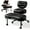 Black, variant on Upgraded Ergonomic Cross Legged Swivel Chair, Adjustable Height and PU Leather, Meditation Chair with Wheels, Wide Kneeling Chair with Back Support, Home and Office