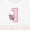 thumbnail image 4 of Inktastic Pink Ladybug 1st Birthday Girls Baby Dress, 4 of 5