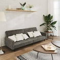 thumbnail image 1 of vidaXL 2-Seater Sofa Bed Dark Grey Velvet, 1 of 5