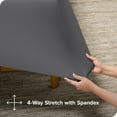 thumbnail image 2 of Bare Home Ultra-Soft Stretchy Sheet Set - Premium 1800 Collection - Deep Pockets - 3 Piece - Twin, Gray, 2 of 8