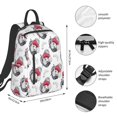 thumbnail image 2 of Yiaed Cute Poodle Dog Print Lightweight Backpack Travel Backpacks Hiking Daypack for Women Men, 2 of 5