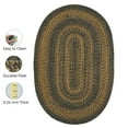 thumbnail image 4 of Jute Braided Rug, Black 4 x 6' Oval Rug, Suitable for Kitchen, Living Room, Country & Primitive Reversible Rug, 4 of 5