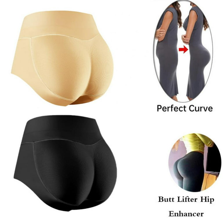 Feiona Women Padded Underwear Butt Pads Lifter Shapewear Seamless Hip  Enhancer Panties 