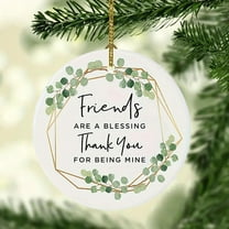 CxhicLuv Friendship Ornaments for Christmas, Acrylic Pendant for Friends, Special Thinking of You Gift, Personalized Christmas Keepsake, Beautiful Christmas Tree Ornament