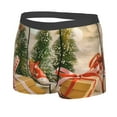 thumbnail image 2 of Kll Holiday Christmas Stars Men'S Cotton Boxer Briefs Underwear-Small, 2 of 9