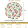 thumbnail image 3 of Pioneer Flower Floral Print Pattern Round Tablecloth 60 X 60 Inch, Wrinkle Resistant Wipeable Table Cloth for Kitchen Dining Picnic Patio Party, 3 of 6