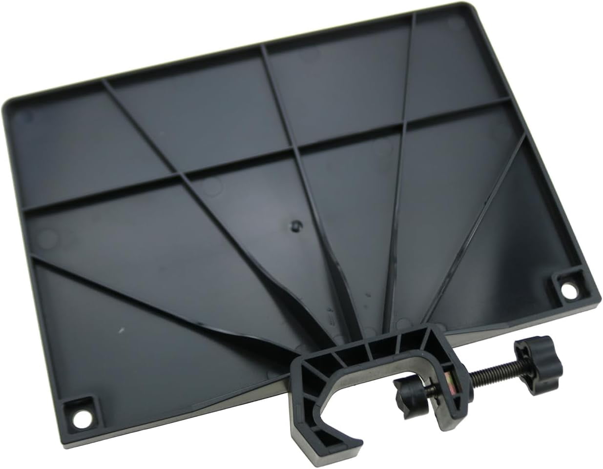 MKEUDQ-7.87 Inch Adjustable Black Wireless Microphone Stand Tray Musical Instrument Accessories Suitable for Sheet Music/Selfie Light Stands and Mobile Phone Tripods