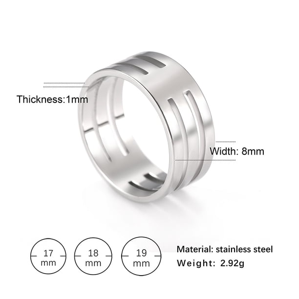 Anillos de pareja de acero inoxidable COOLTIME, anillo de compromiso con cruz sobrenatural de Color plateado para hombre y mujer, regalo de boda, joyería de moda Tan Jianjun unisex