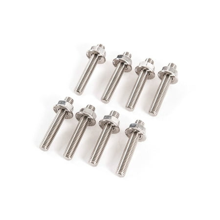 - Stainless Steel Exhaust Manifold 8 Stud Kit Compatible with Ford F-150 F-250 F-350 4.6L 5.4L Engines