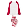 thumbnail image 5 of TSEXIEFOOFU Family Matching Christmas Pajamas Sets Long Sleeve O Neck Tops + Santa Claus Print Pants or Long Sleeve Cartoon Jumpsuit, 5 of 9