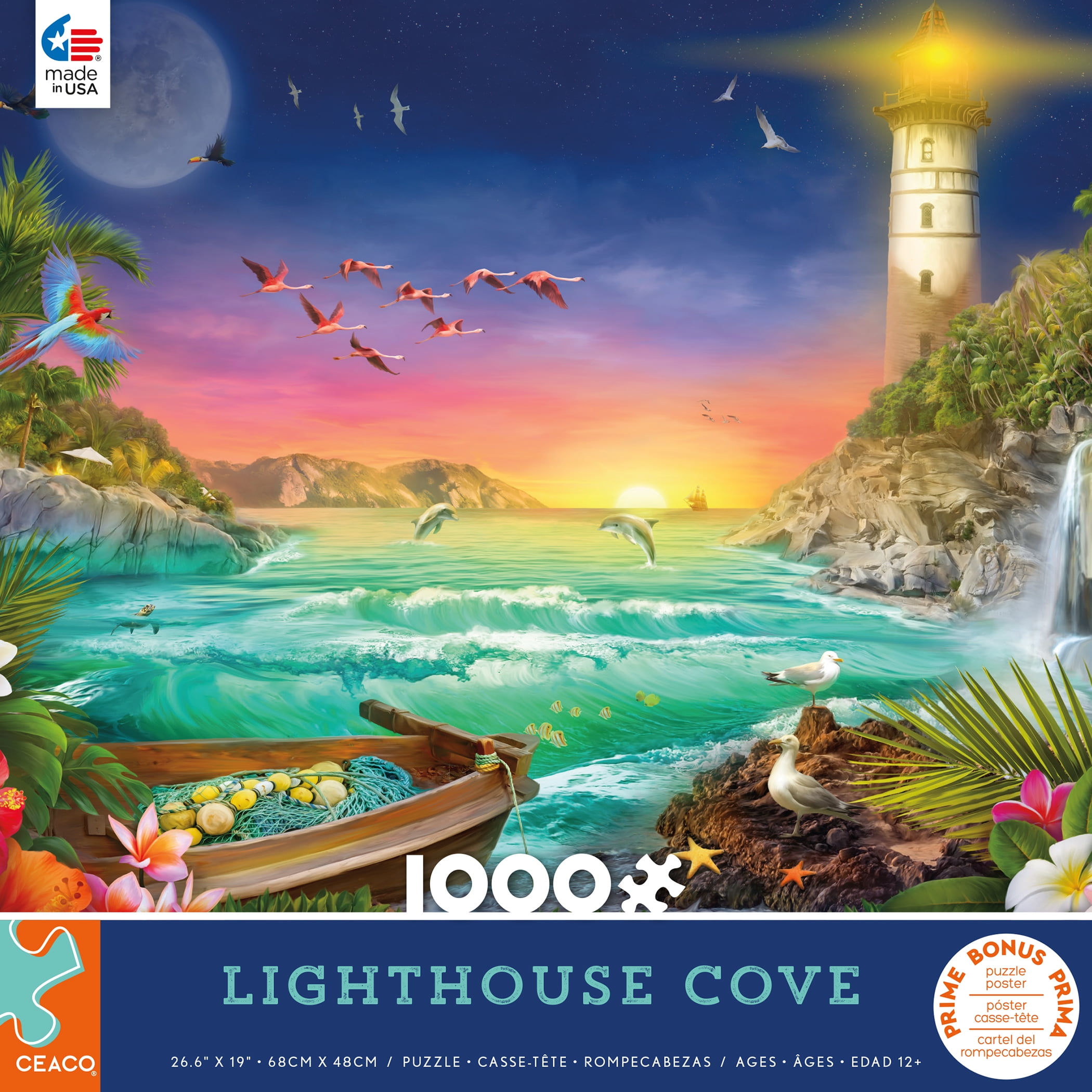 Ceaco - Olena - Lighthouse Cove - 1000pc Piece Interlocking Jigsaw Puzzle