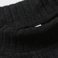 thumbnail image 4 of JTieacloth Knitted Cardigan Sweaters Mens Fashion Keep Warm Ribbed Pullover Knit Sweater Tops(Black), 4 of 5