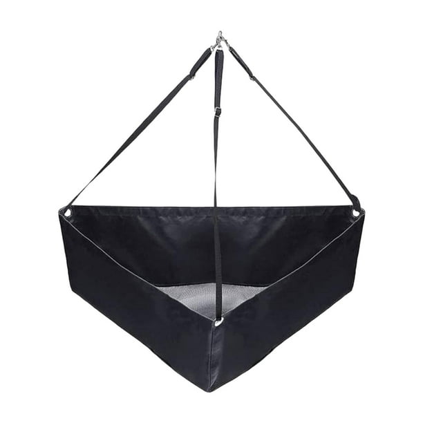 Bolsa de alimentación de heno para caballos, almacenamiento de heno, alimentador de esquina para caballos para ganado y cabras