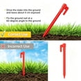 thumbnail image 4 of Plastic Ground Stakes Orange 50 Pack Heavy Duty Tent Pegs for Beach Blanket Camping Sunshade Fixing, 4 of 4