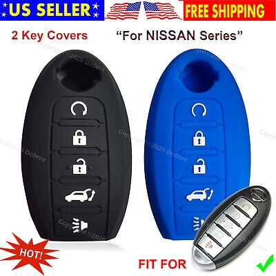 2ps 5B Silicone Case Protector Key Fob Smart Remote Holder Cover for Nissan Key
