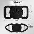 thumbnail image 3 of Taglory Airtag Dog Collar Holder, 2 Pcs Silicone Waterproof Air Tag Cases, Black & White, 3 of 7