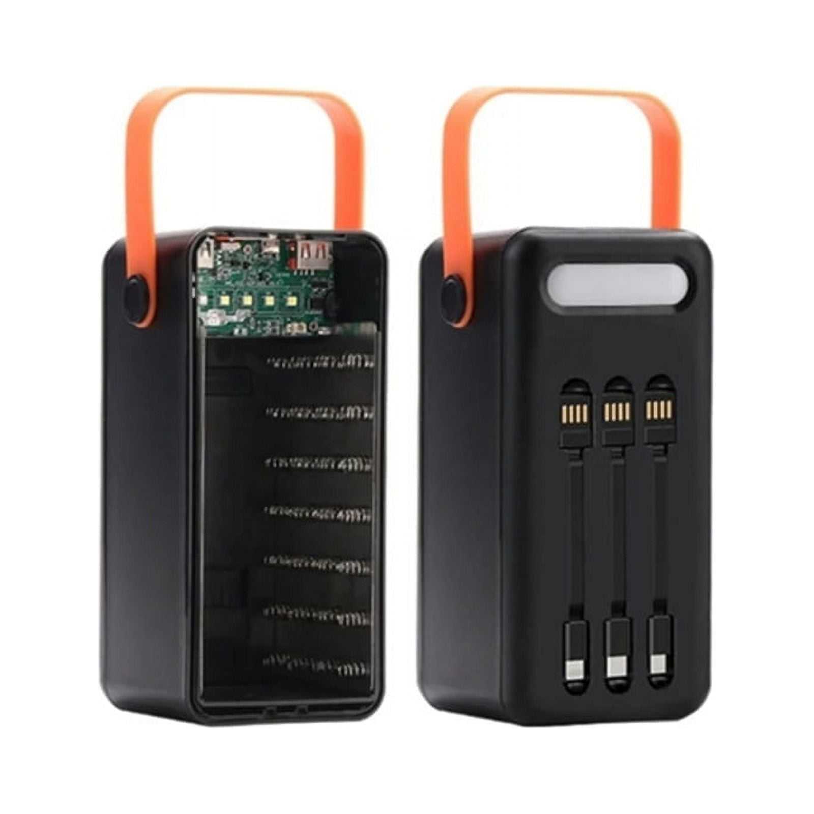 Dual USB 28X18650 Case Mobile Phone Fast Storage DIY (Standard Edition Black)