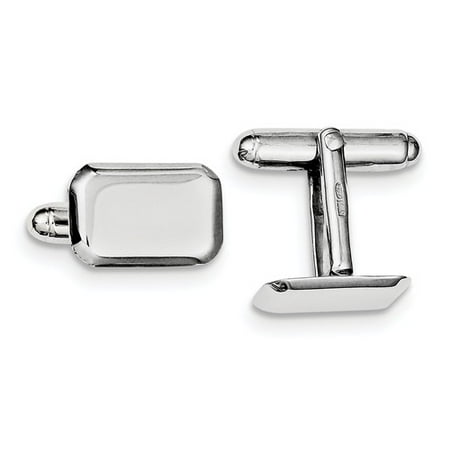 Sterling Silver Engravable Cuff Links