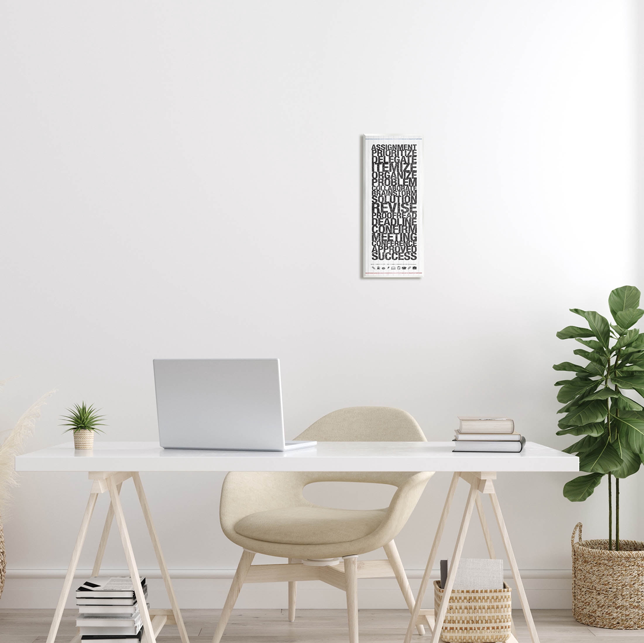Stupell Industries Organized Success Office List Graphic Art Unframed Art Print Wall Art, Design by Kristen Emery