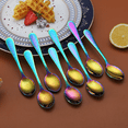 thumbnail image 6 of ReaNea Teaspoons 6.5" Set of 8 Stainless Steel Tea Spoons Silverware, Small Dessert Spoon Teaspoon, 6 of 8