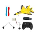 thumbnail image 1 of Avión RC de espuma con tren de aterrizaje, ligero, portátil y con control remoto, ideal para parques, adultos, niños y niñas. amarillo, 1 of 9