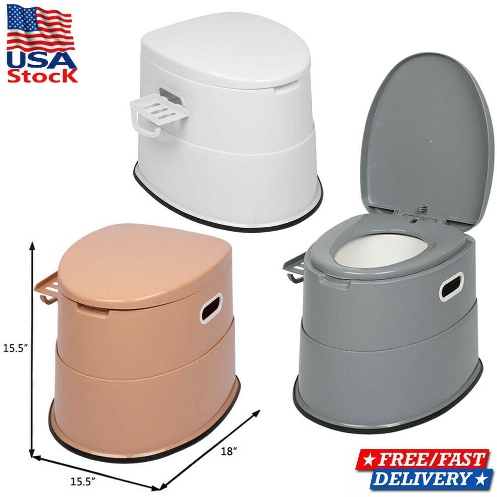 Goorabbit Portable Camping Toilet Travel Toilet with Detachable Inner Bucket and Toilet Paper