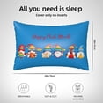thumbnail image 4 of KLL Lgbt Gnome Pattern Silk Pillowcase for Hair and Skin Standard Size 20"X 30" Soft Breathable Pillow Covers for Sleeping, 4 of 7