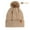 M1 Khaki, variant on Knitted hat, scarf, gloves, three piece set, women's autumn and winter outdoor warm double-layer woolen knitted hat