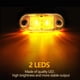 thumbnail image 3 of 10 luces de posición para remolque de 2,5 pulgadas y 2 diodos, impermeables, LED, ovaladas, para camión, RV, accesorios exteriores (ámbar), 3 of 5