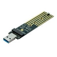thumbnail image 2 of Adaptateur NVMe vers USB, M.2 SSD vers USB 3.1 Type A, Clé M.2 Dure R0Y4, 2 of 6