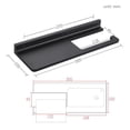 thumbnail image 2 of Toilet Paper Holder with Shelf, Thickened Aluminum Screws Wall Mount Toilet Tissue Roll Holder, Black, 2 of 7