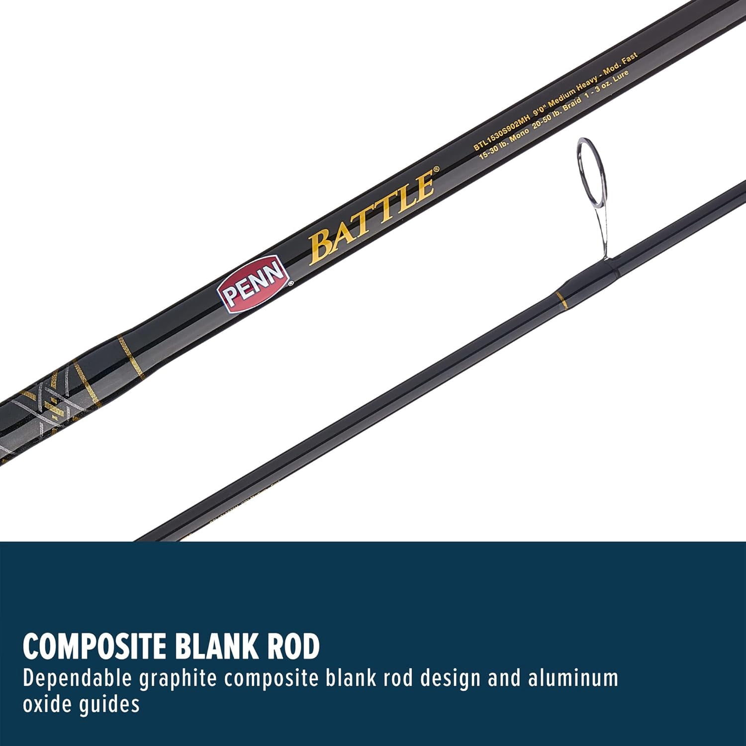 penn battle graphite fishing rod Amazon.com : 6'6 III and Reel Spinning Combo, 6'6, 1 Composite Fishing Rod with 6 Reel, Durable, Break Resistant and Lightweight,Black/Gold : Sports & Outdoors 100 carbon fiber drag system PENN Battle III 10' Spinning