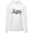 thumbnail image 2 of Women's Levelwear White Colorado Rockies Slender Glide Raglan Hoodie, 2 of 3