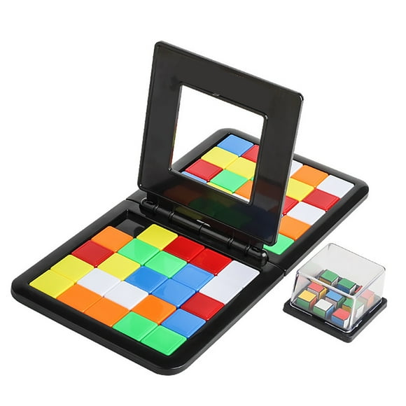 Slide Puzzle for Two Player Colorful Plastic Matching Intelligence Board Game for Family Game Nights