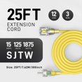 thumbnail image 2 of Cable de extensión PRIMOWIRE de 25 pies, calibre 12/3, 15 A, 1875 W, con certificación ETL, 2 of 9