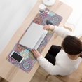 thumbnail image 3 of Add a Touch of Elegance: Non-Slip Mandala Design Mouse Mat - Stitched Edge, Waterproof, Perfect for Women & Office Use (31.5x11.8 Inch), 3 of 7