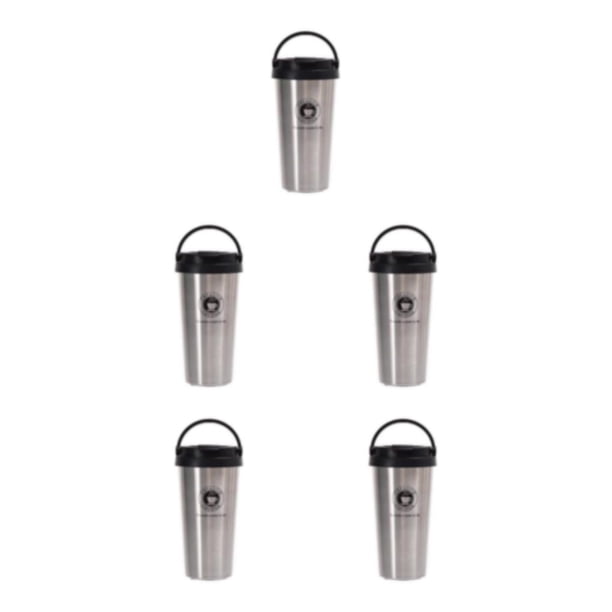 Toystoory Taza De Café De Acero Inoxidable Con Tapa A Prueba De Fugas Y Taza Aislante Fácil De Limpiar Tazas De Café Con Aislamiento Plata 500 Type2 NO2