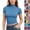 03# Blue, variant on Women's Mock Neck Shirts Short Sleeve Turtleneck Crop Tops Slim Fitted Dressy Casual Tees Summer Basic Tshirts 2026,Black M