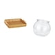 thumbnail image 5 of Cestas De Frutas Tejidas, Cuenco Para Aperitivos, Para Escritorio, Transparente, Para Pecera Pequeña, Adorno Redondo Pequeño, Pecera Para Acuario, Florero Para Oficina, 5 of 8