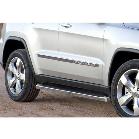 2011-2019 Jeep Grand Cherokee (Excl. Diesel Model) Will not fit with OE skirt cladding (Drilling Required) Polish Finish 6 Inch iRunning Board Door to Door Side Bar Side Step Running Board