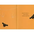 thumbnail image 2 of Pictura Fuzzy Hanging Googly Eyed Bat with Stiched Lines 3D Hand Decorated Halloween Card, 2 of 2