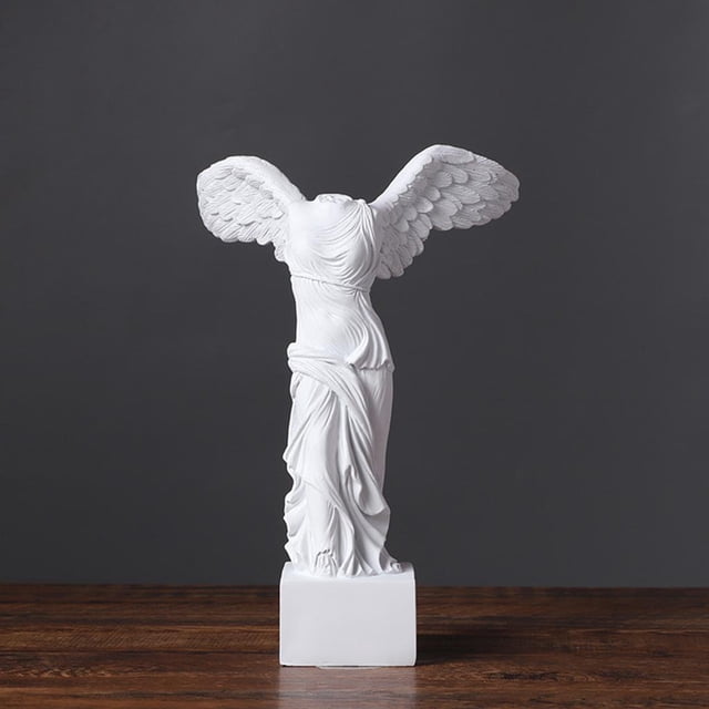 Estatua de griega Ruina de resina perfecl 10x15cm diosa de la victoria