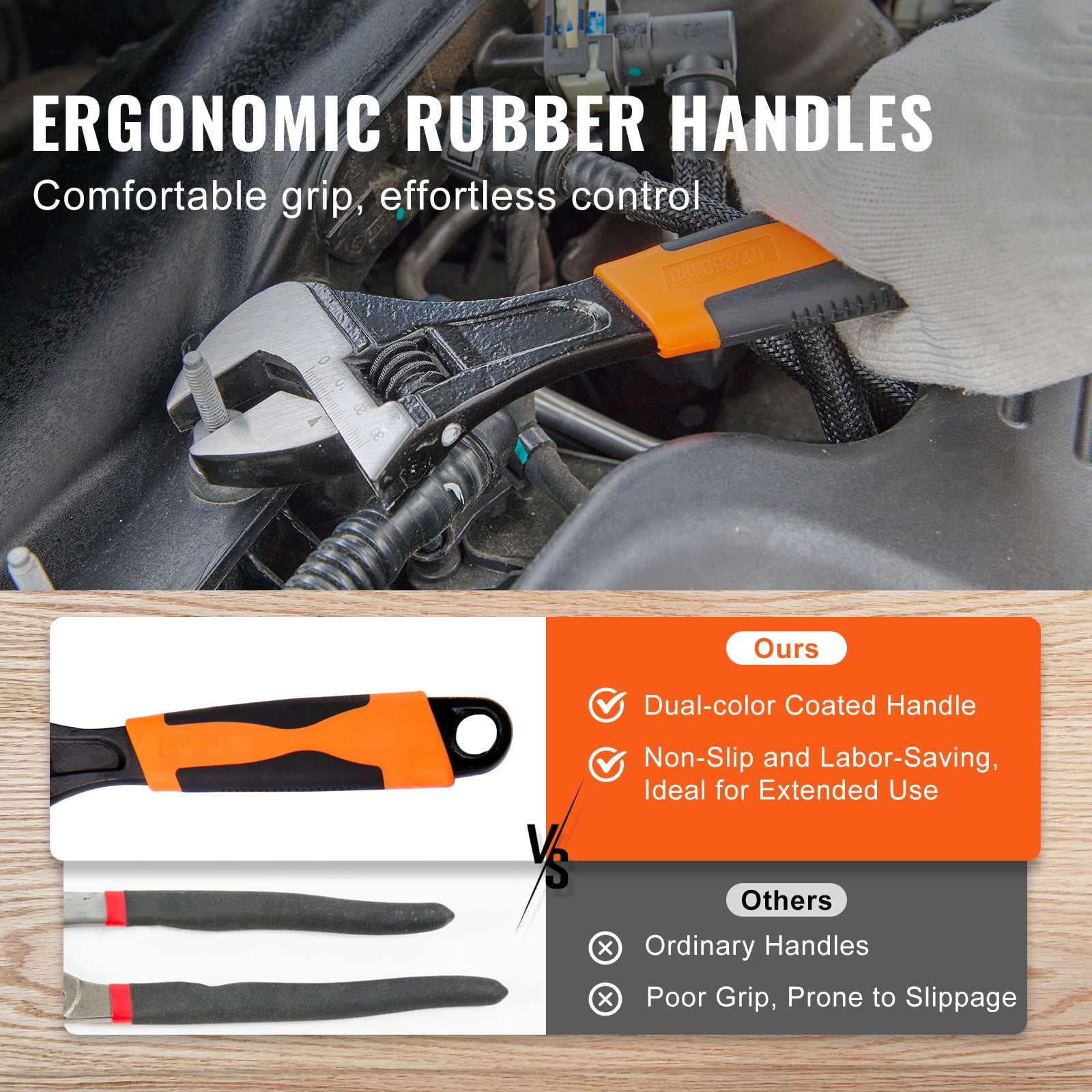 The KFFKFF Pliers Set includes 8 pieces of Groove Joint Pliers made from High Carbon Steel, with sizes ranging from 6" to 12" (including 6", 8", 10", and 12" models).