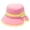Pink, variant on Fisherman Hat with Chin Strap UV Protection Breathable Kids Bucket Hat for Beach