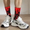 thumbnail image 6 of Vsdgher The Red Head Skull Crew Socks for Men & Women, Breathable Casual Athletic Ankle Socks, 6 of 6
