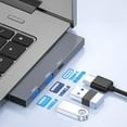 thumbnail image 2 of 3-Port Usb Hub 3.0 2.0 USB/Type C Splitter Laptop Computer Notebook Accessories Aluminum Alloy Multi Extender Gadget, 2 of 5