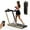 Gold, variant on Costway Up To 7.5MPH 2.25HP 2 in 1 Dual Display Screen Treadmill Jogging Machine W/APP Control Silver