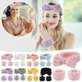 thumbnail image 4 of Facial Washing Bracelet, Absorbent Wristbands, Soft Coral Fleece Hair and Wrist Strap for Splash Protection, Elastic Comfortable Breathable Reusable Sweat Absorbing Bands for Yoga Exercise Daily Use, 4 of 4