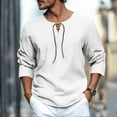 thumbnail image 2 of VJATTWR Mens Shirts Long Sleeve T Shirt Fashion Casual Slim V Neck Shirts Xxxl, 2 of 5