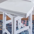 thumbnail image 5 of Linon Lorena 24" High Back Counter Stool, White, 5 of 11